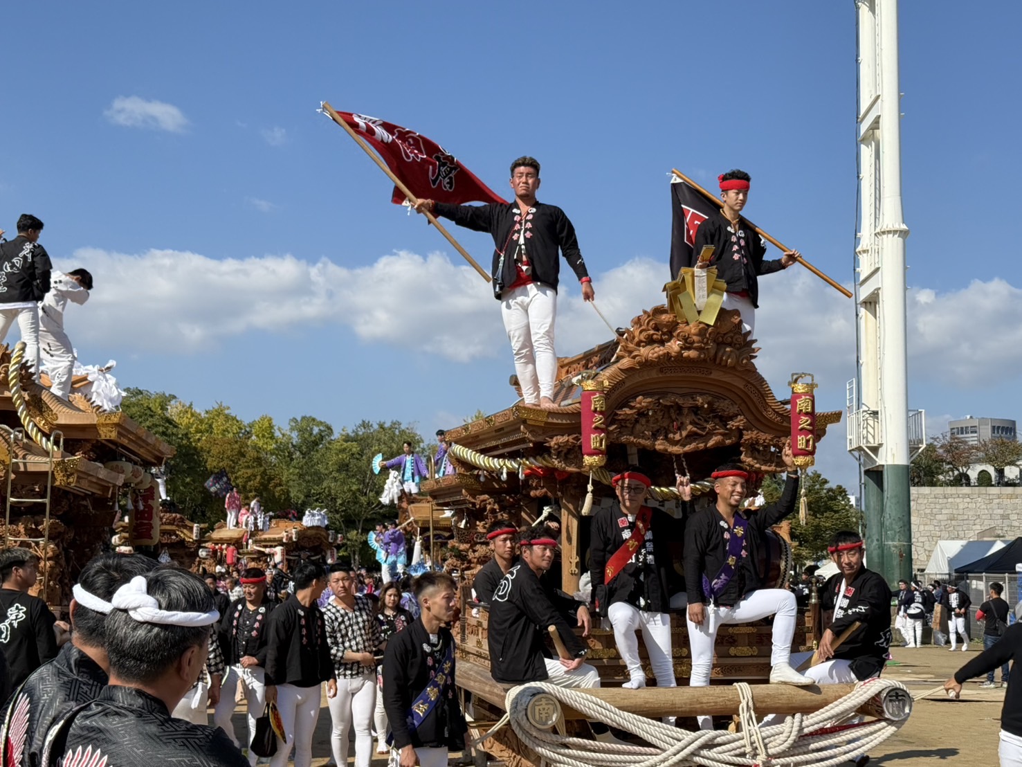前日の大雨が嘘のような、だんじり日和｜地車in大阪城2024 | だんじり